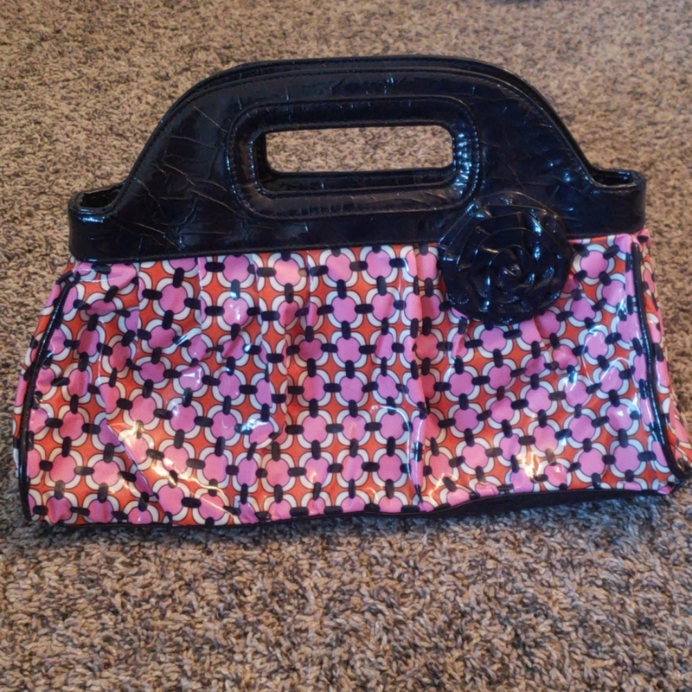 Vera Bradley Vinyl Got it Handled Loves Me Purse